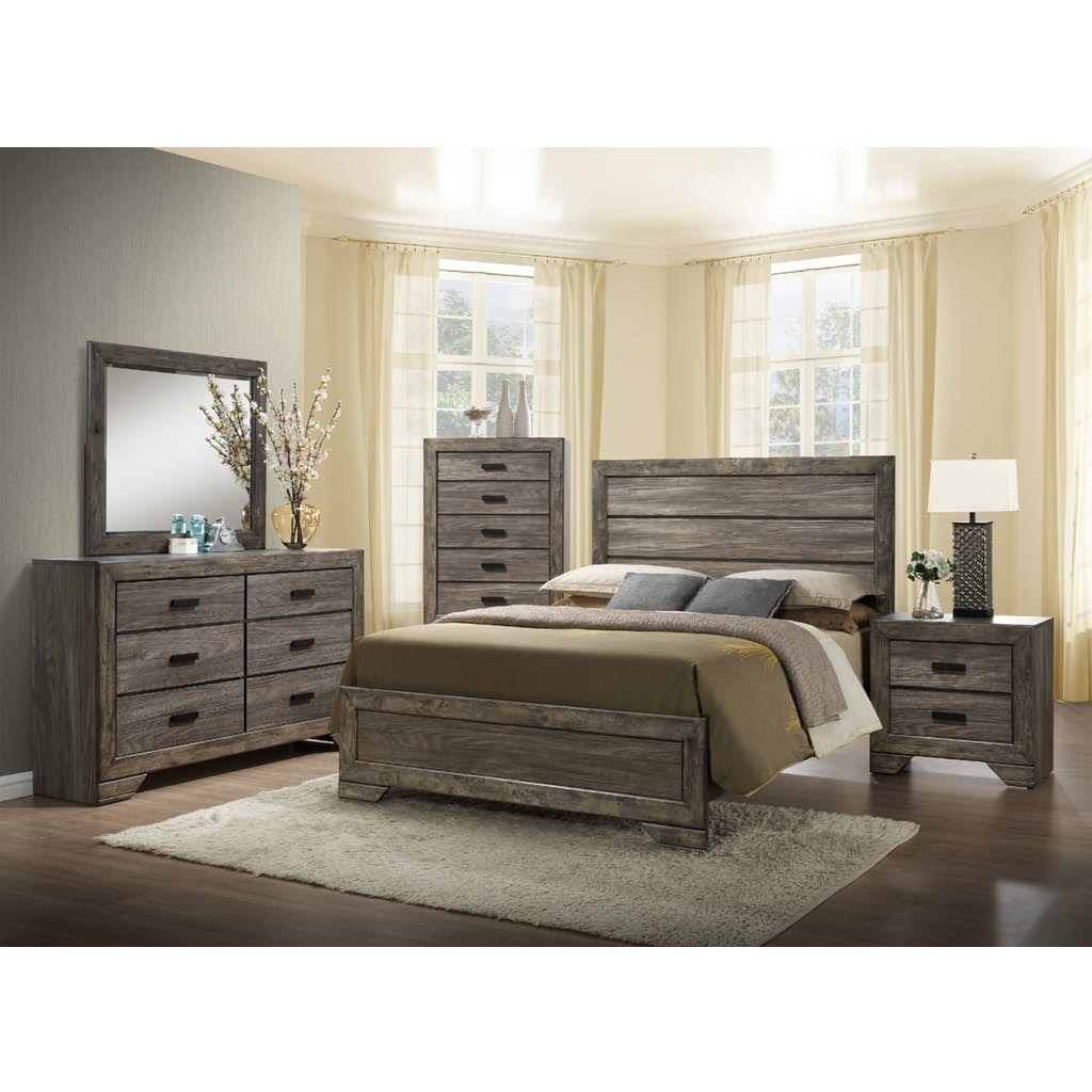 Elements International Nathan Queen Bedroom Set Household Furniture